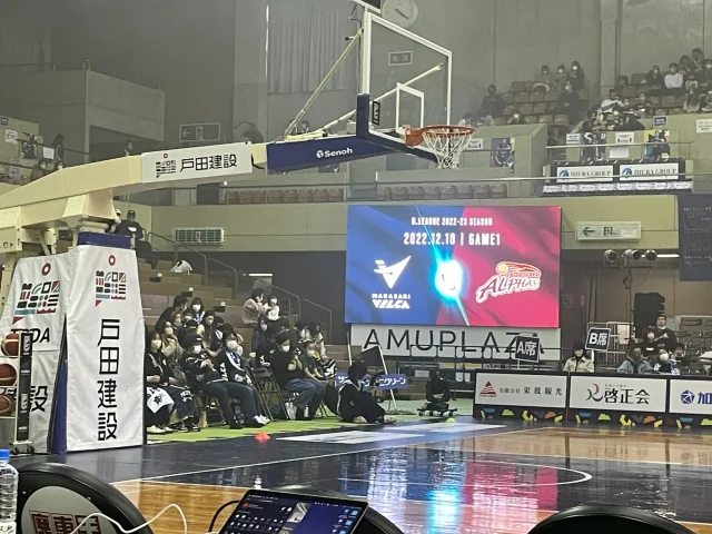 長崎ヴェルカ　Bリーグ　スポーツ装飾　バスケット観戦　バスケットボール